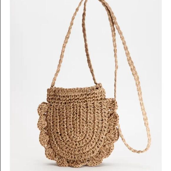 Caribbean Passport Mini Rattan NEW Long Strap Purse - Picture 2 of 7